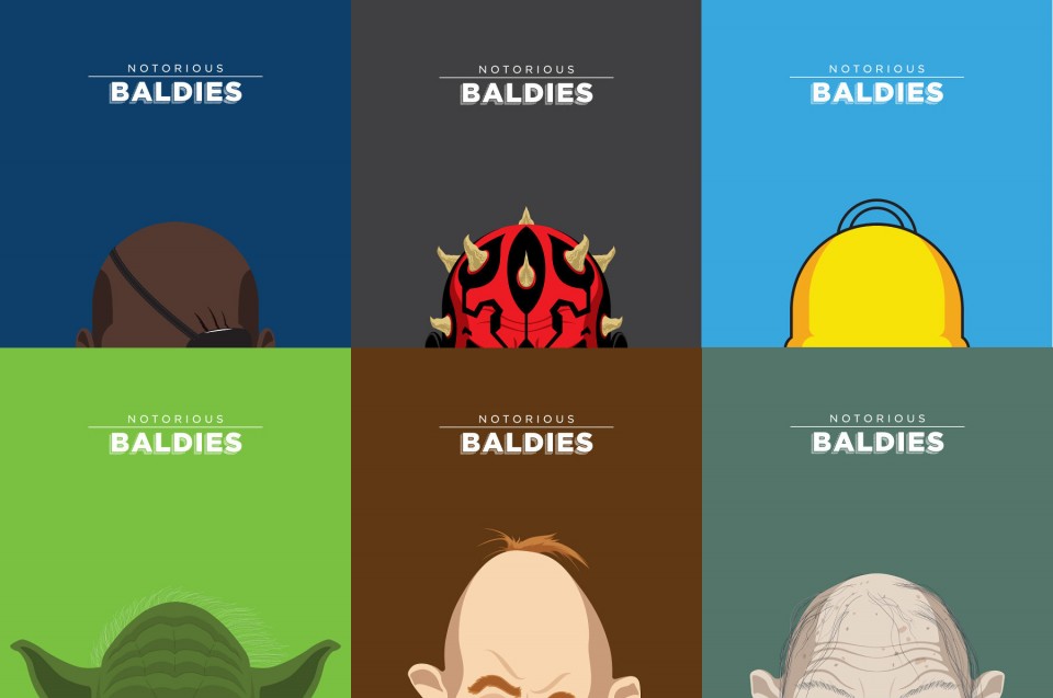 Fernando Perettoni-Dark Maul-Yoda-Homer Simpson-Nick Fury-Gollum-Cinoque