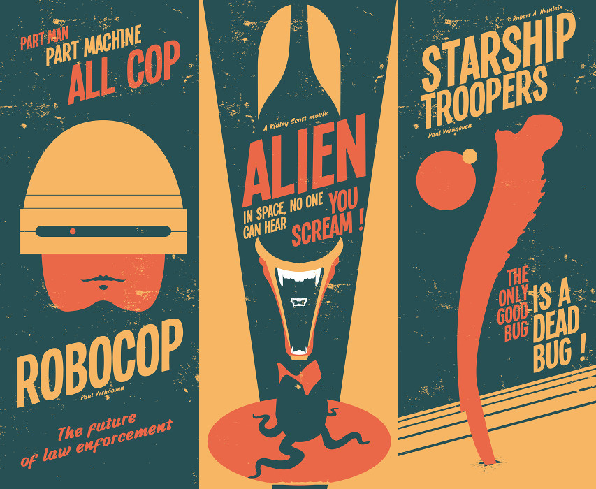 Nicolas Beaujouan-Alien-Robocop-Starship Troopers