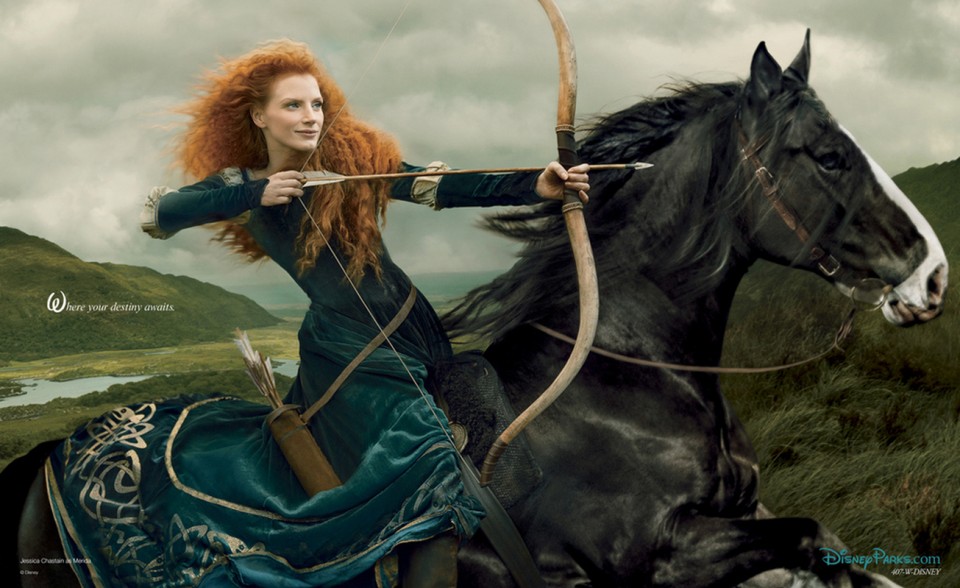 Jessica Chastain-Merida-brave-disney-annie leibovitz