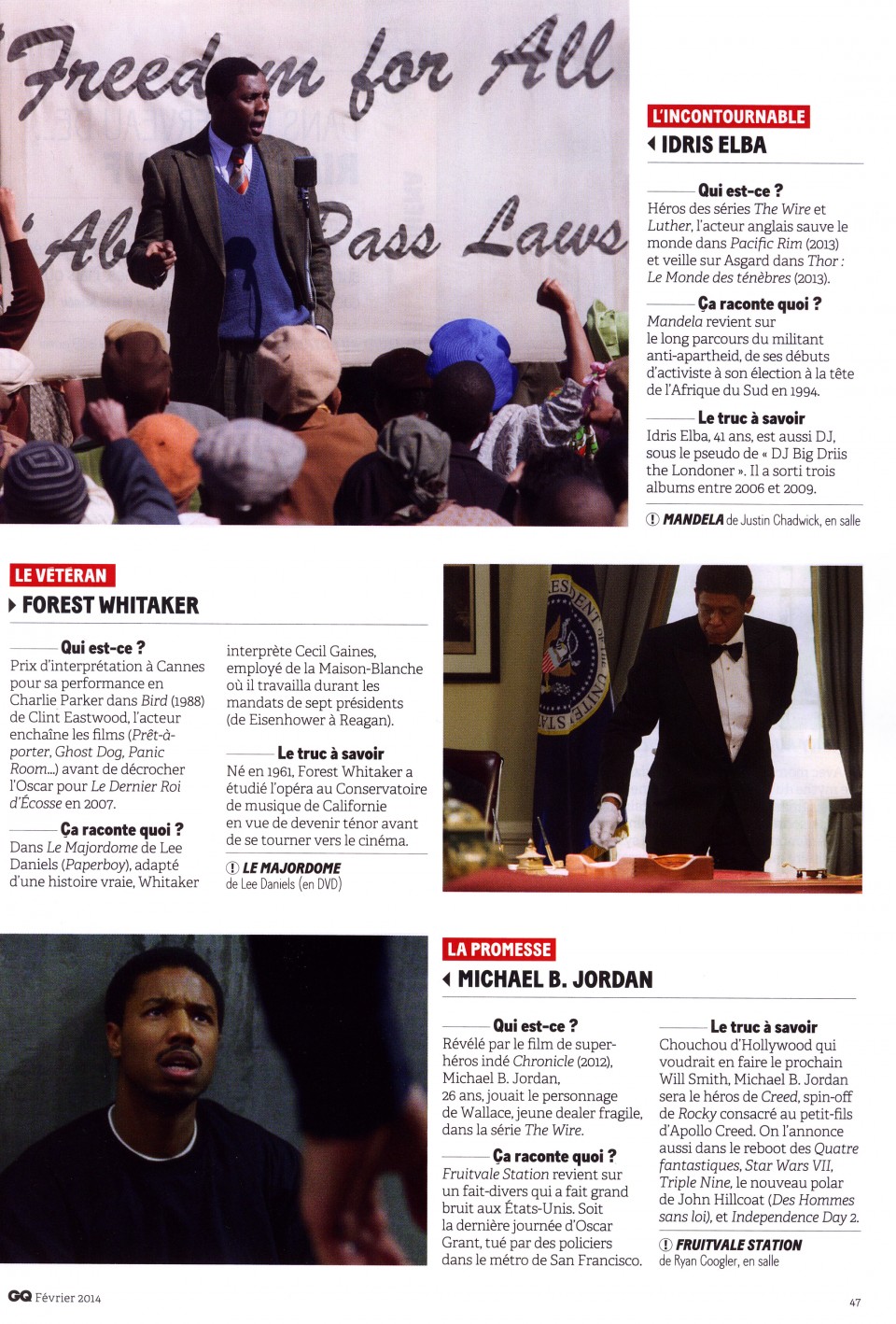 Oscars 2014 - L'Année du Black Power ?2