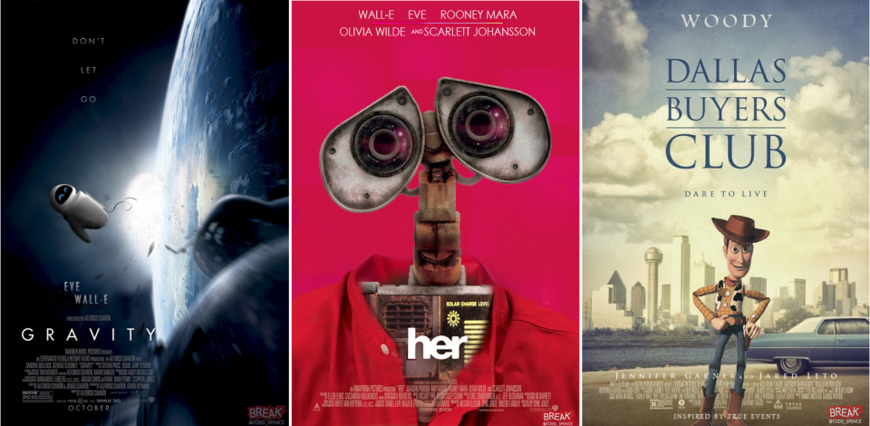 Todd Spence-Pixar-Dallas Buyers Club-Gravity-Her