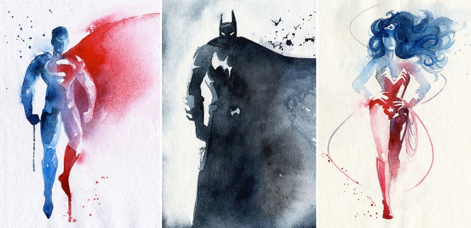 Blule-Superman-Batman-Wonderman